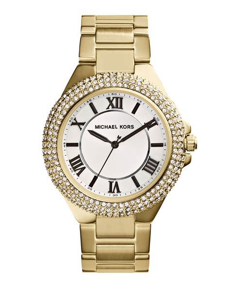 michael kors camille glitz watch black|Oversized Camille Gold.